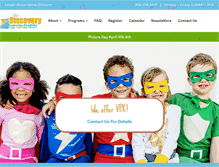 Tablet Screenshot of discoverylearningacademy.com
